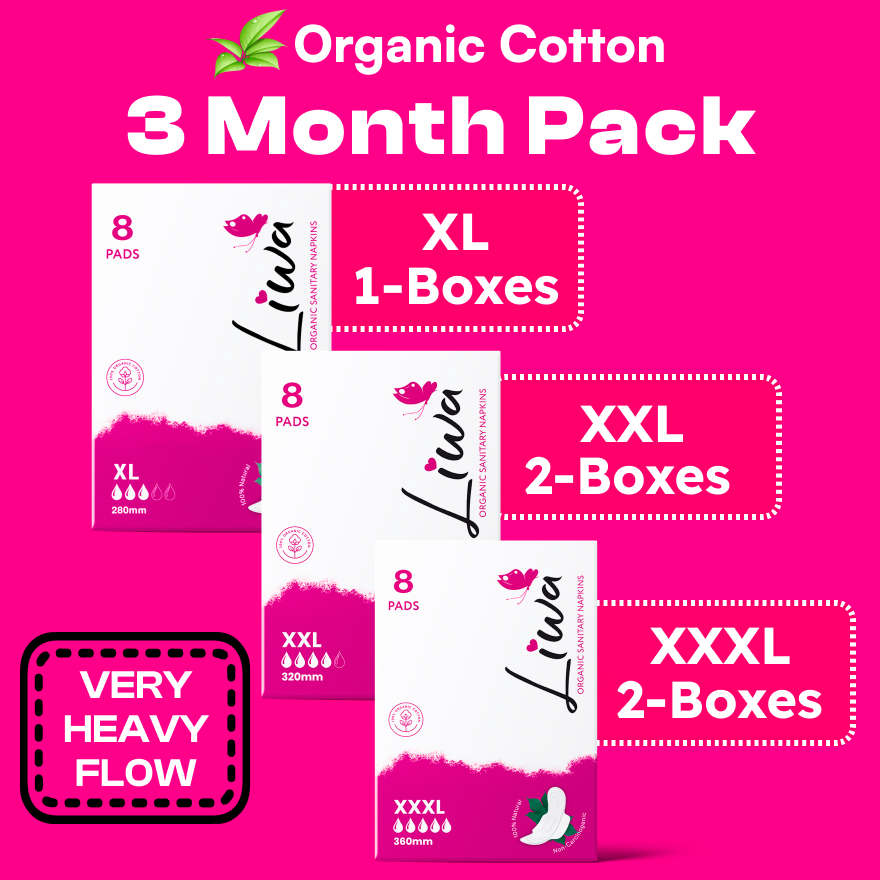 3 Month Organic Pads Very Heavy Flow